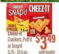 Remke Cheez-it crackers, puff'd or snap'd offer