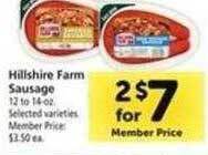 Safeway Hillshire farm sausage offer