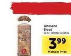 Safeway Artesano bread offer