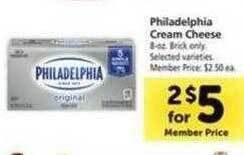 Safeway Philadelphia cream cheese offer