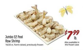 Sprouts Farmers Market Jumbo ez peel raw shrimp offer