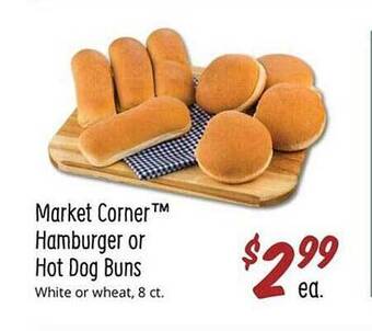Sprouts Farmers Market Market corner hamburger or hot dog buns offer