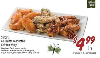 Sprouts Farmers Market Sprouts air chilled marinated chicken wings offer