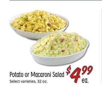 Sprouts Farmers Market Potato or macaroni salad offer