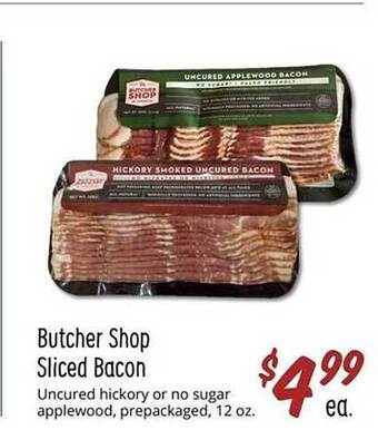 Sprouts Farmers Market Butcher shop sliced bacon offer
