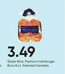 Stater Bros Stater bros premium hamburger buns offer