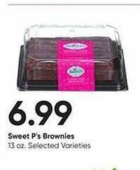 Stater Bros Sweet p's brownies offer