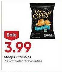 Stater Bros Stacy's pita chips offer