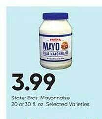 Stater Bros Stater bros mayonnaise offer