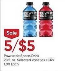 Stater Bros Powerade sports drink offer