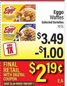 Edwards Food Giant Eggo waffles offer
