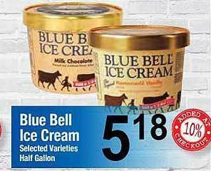 Food Giant Blue bell ice cream offer