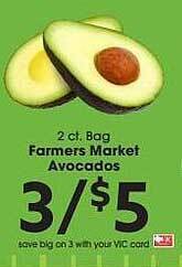 Harris Teeter Farmers market avocados offer