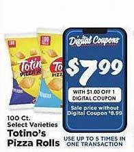 IGA Totino's pizza rolls offer