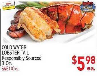 Ingles Markets Cold water lobster tail offer