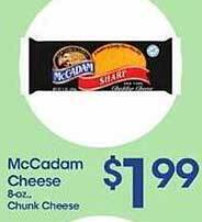 Price Rite Mccadam cheese offer