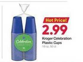 Ruler Foods Kroger celebration plastic cups offer