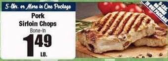 Super Saver Pork sirloin chops offer