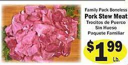 Sellers Bros Pork stew meat offer