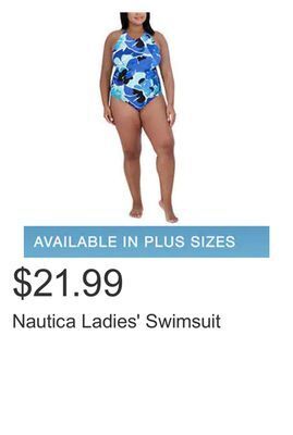 Costco Nautica ladies' swimsuit offer