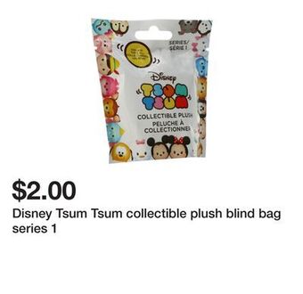 Five Below Disney tsum tsum collectible plush blind bag series 1 offer