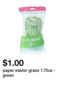 Five Below Paper easter grass 1.75oz - green offer