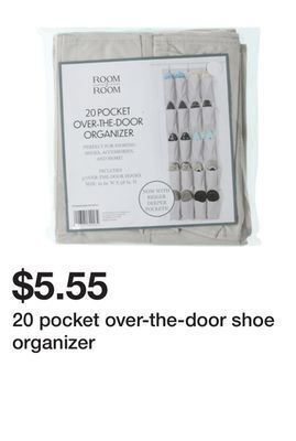 Five Below 20 pocket over-the-door shoe organizer offer
