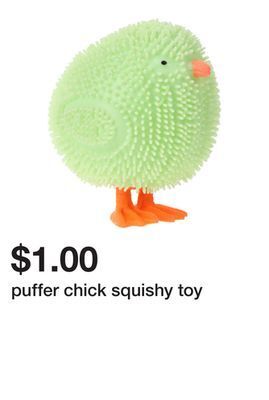 Five Below Puffer chick squishy toy offer