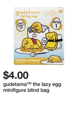 Five Below Gudetama™ the lazy egg minifigure blind bag offer