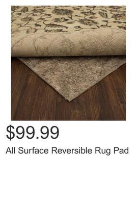 Costco All surface reversible rug pad offer