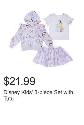Costco Disney kids' 3-piece set with tutu offer
