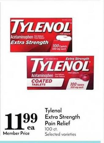 Pavilions Tylenol extra strength pain relief offer