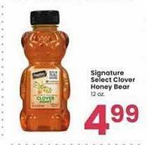 Albertsons Signature select clover honey bear offer