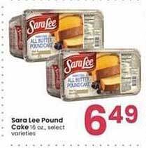 Albertsons Sara lee pound cake offer