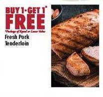 Big Y Fresh pork tenderloin offer