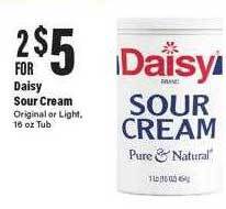 Big Y Daisy sour cream offer