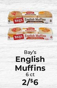 Sunset Foods Bay's english muffins offer