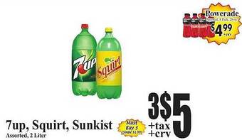 Baja Ranch 7up, squirt, sunkist offer