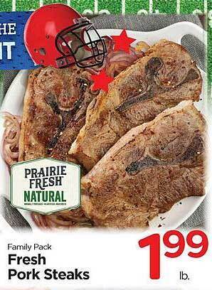 Edwards Food Giant Fresh pork steaks offer