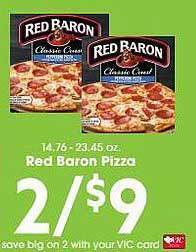 Harris Teeter Red baron pizza offer