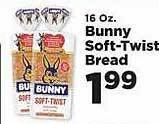 IGA Bunny soft-twist bread offer