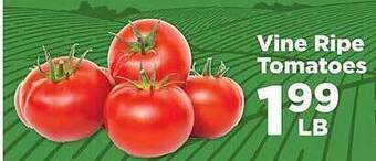 IGA Vine ripe tomatoes offer