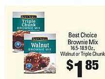 IGA Best choice brownie mix offer