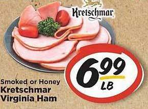 IGA Kretschmar virginia ham offer
