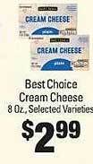 IGA Best choice cream cheese offer