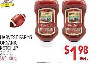 Ingles Markets Harvest farms organic ketchup offer