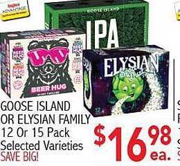Ingles Markets Goose island or elysian family offer