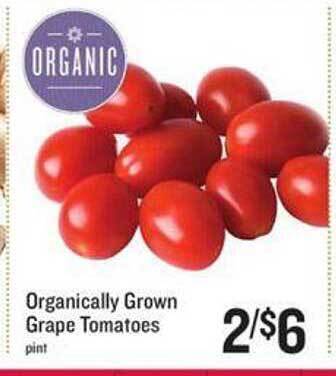 Lowes Foods Organically grown grape tomatoes offer