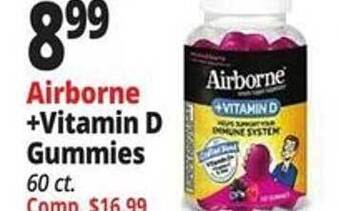 Ocean State Job Lot Airborne +vitamin d gummies offer