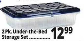 Ocean State Job Lot 2 pk. under-the-bed storage set offer